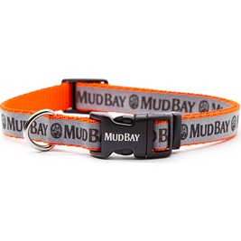 Mud Bay Reflective Dog Collar, Orange