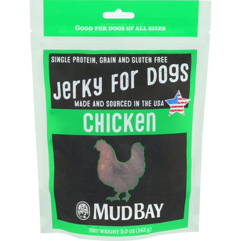 Mud Bay Jerky Dog Treats, Chicken, 5-oz image number null