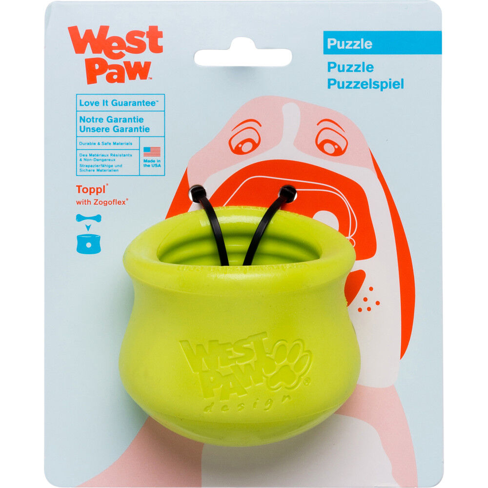 Mud Bay Buy West Paw Zogoflex Toppl Dog Toy Granny Smith Green