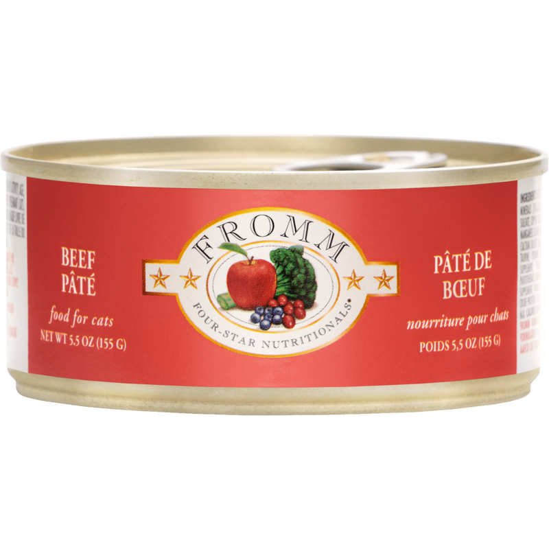 Mud Bay Buy Fromm Four Star Canned Cat Food Beef Pate 5.5 oz for USD 2.69 MudBay