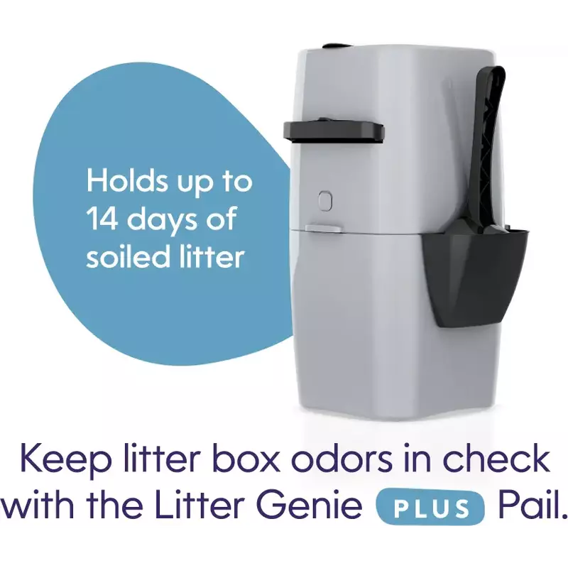 Litter Genie Plus Cat Litter Disposal System, Silver image number null