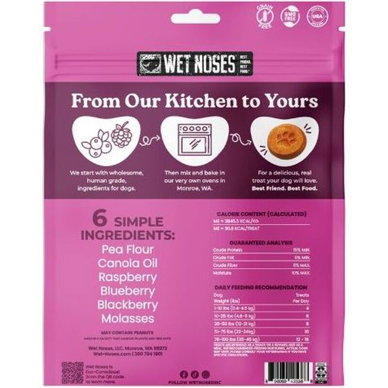 Wet Noses Crunchy Dog Treats, Berry Blast, 10-oz image number null