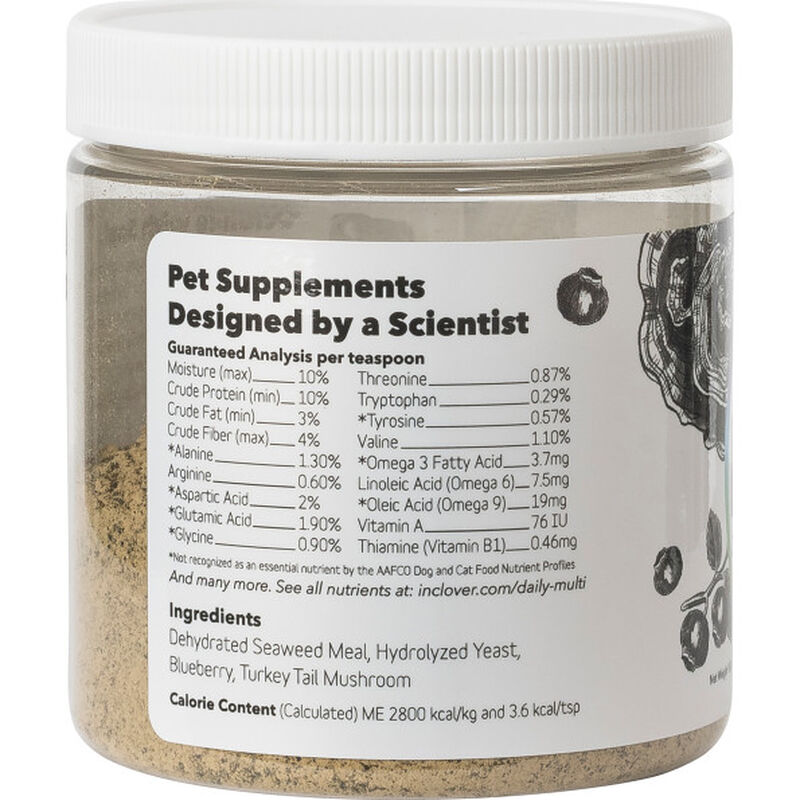 InClover Powder Dog & Cat Supplement, Daily Multi, Immunity + Vitality, 100-g image number null