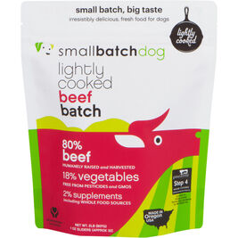 Small Batch Lightly Cooked Frozen Dog Food, Beef