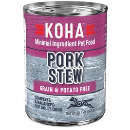 Koha Minimal Ingredient Stew Canned Dog Food, Pork