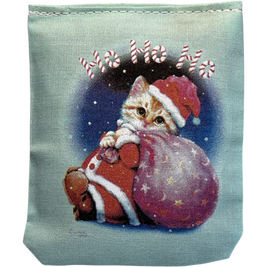 Dr. Daniels Holiday Ho Ho Kitty Catnip Bag Cat Toy