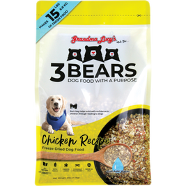 Grandma Lucy 3 Bears Freeze-Dried Dog Food, Chicken