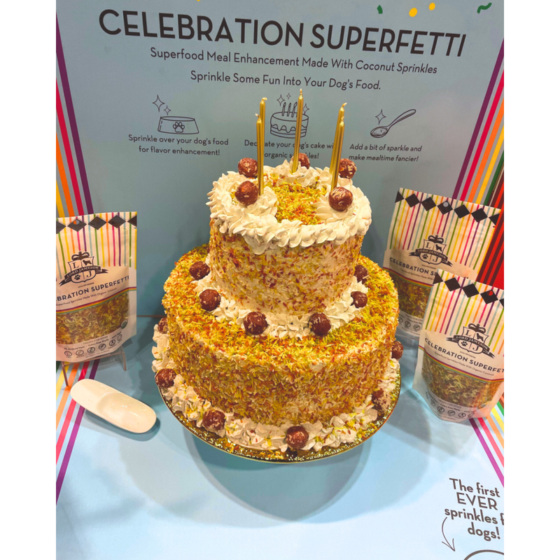 Lord Jameson Superfood Sprinkles Dog Food Topper, Celebration Superfetti, 3-oz image number null
