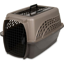 Petmate Two-Door Top Load Pet Kennel, Tan, Medium