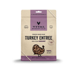 Vital Essentials Raw Freeze-Dried Dog Food, Turkey, Mini Nibs
