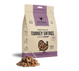 Vital Essentials Raw Freeze-Dried Dog Food, Turkey, Mini Nibs