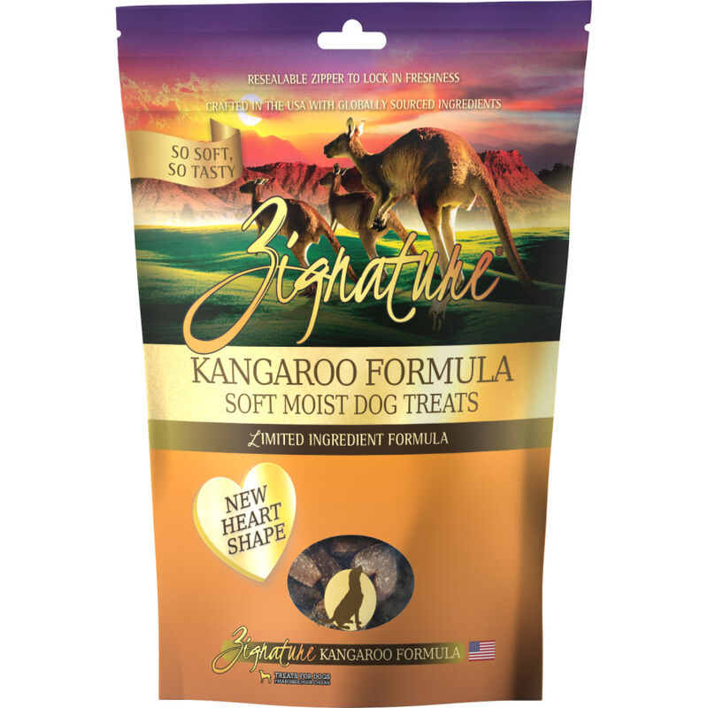 Zignature Soft Moist Dog Treats, Kangaroo, 4-oz image number null