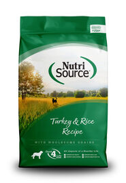 NutriSource Grain Inclusive Dry Dog Food, Turkey & Rice