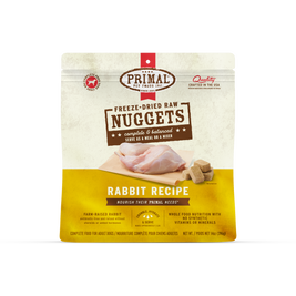 Primal Raw Freeze-Dried Dog Food, Nuggets, Rabbit