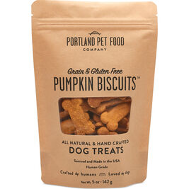 Portland Pet Food Grain & Gluten-Free Dog Treats, Pumpkin, 5-oz