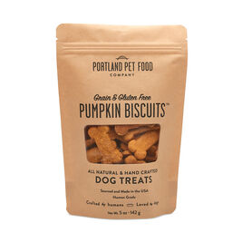 Portland Pet Food Grain & Gluten-Free Dog Treats, Pumpkin, 5-oz