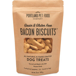Portland Pet Food Grain & Gluten-Free Dog Treats, Bacon, 5-oz