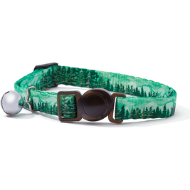 Mud Bay Cat Collar, Evergreen, 3/8-in x 8-12-in