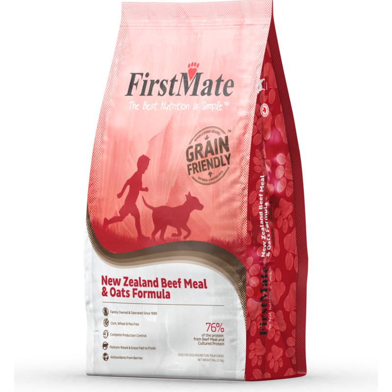 FirstMate Grain Friendly Dry Dog Food, Beef & Oats image number null
