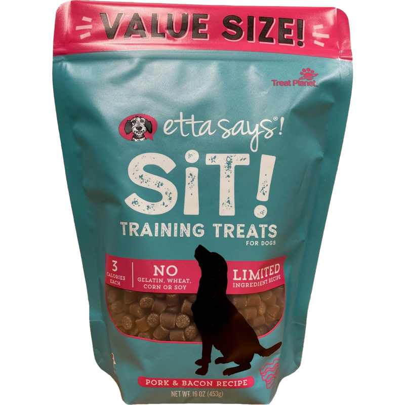 Mud Bay Buy Etta Says Sit Dog Training Treats Bacon 16 oz for USD 12.99 MudBay