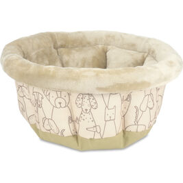 Arlee Pet Products Cuddle Cup Dog Bed, Tan, 16-in