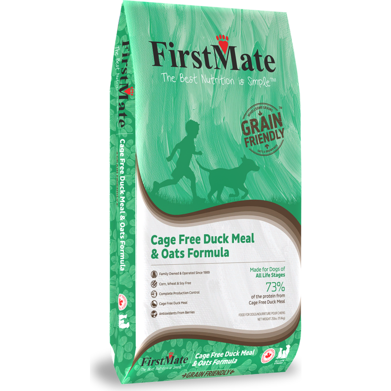 FirstMate Grain Friendly Dry Dog Food, Duck & Oats image number null