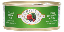 Fromm Four-Star Canned Cat Food, Chicken & Duck Pate, 5.5-oz