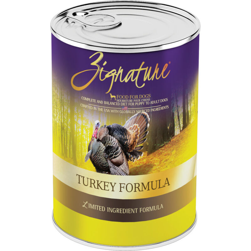 Zignature Limited Ingredient Canned Dog Food, Turkey, 13-oz image number null