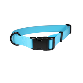 Ozark Dog Biothane Adjustable Dog Collar, Light Blue