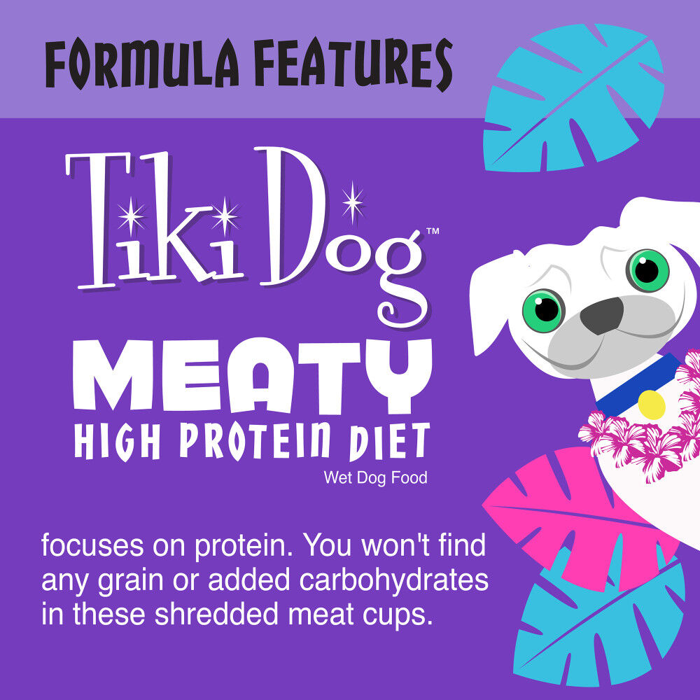 Mud Bay Buy Tiki Dog Meaty Wet Dog Food Chicken Egg 3 oz for