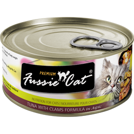Fussie Cat Premium Canned Cat Food, Tuna & Clams