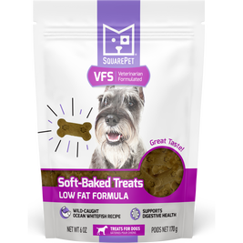 SquarePet VFS Soft-Baked Dog Treats, Low Fat, 6-oz