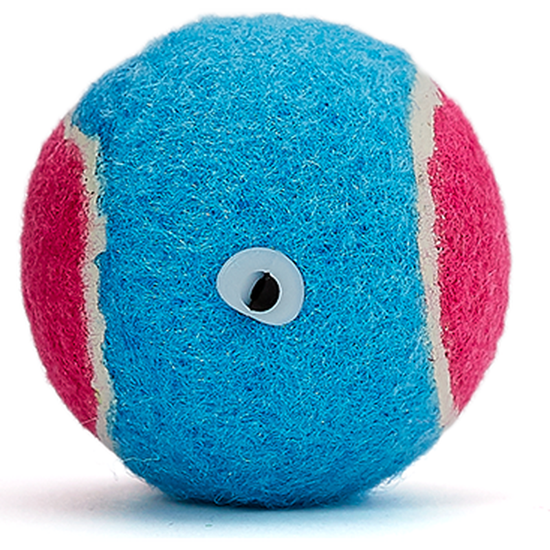 Mud Bay Squeaker Tennis Ball Dog Toy, Assorted Colors, Junior image number null