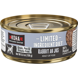 Koha Limited Ingredient Diet Pate Canned Cat Food, Rabbit Au Jus, 5.5-oz