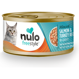 Nulo Freestyle Grain-Free Canned Cat Food, Minced, Salmon & Turkey