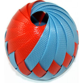 Goli Design Roli Treat Ball Cat Toy, Tangerine & Ice Blue