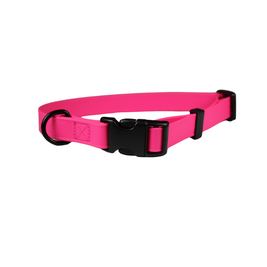 Ozark Dog Biothane Adjustable Dog Collar, Raspberry