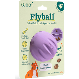 Woof Forager Flyball Dog Toy, Lavender