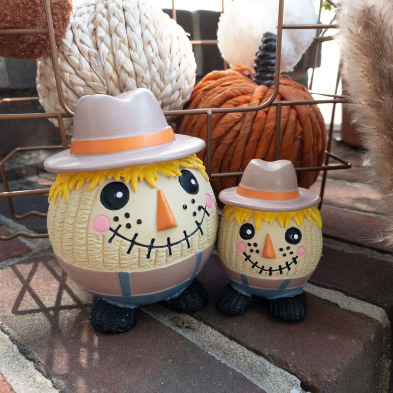 HuggleHounds Fall Ruff-Tex Ball Dog Toy, Tobias Scarecrow image number null