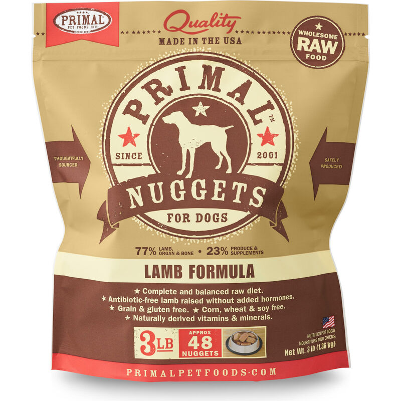 Primal Raw Frozen Dog Food, Lamb image number null