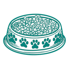 illustration of bowl with food