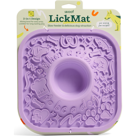 Woof LickMat Slow Feeding Mat, Lavender