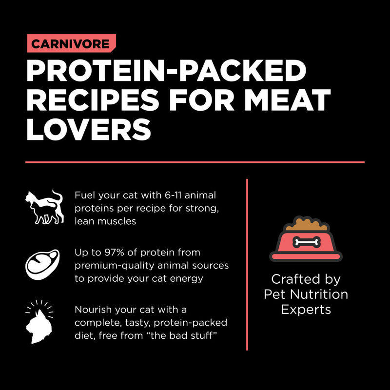 Go! Solutions Carnivore Grain-Free Dry Cat Food, Salmon & Cod, 3-lb image number null