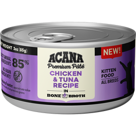 Acana Premium Pate Canned Cat Food, Kitten, Chicken & Tuna