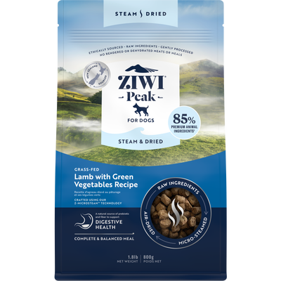 ZIWI Peak Steam & Dried Dog Food, Lamb & Green Vegetables