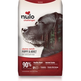 Nulo Challenger Dry Dog Food, Puppy & Adult, Alpine Ranch, Beef Lamb & Pork