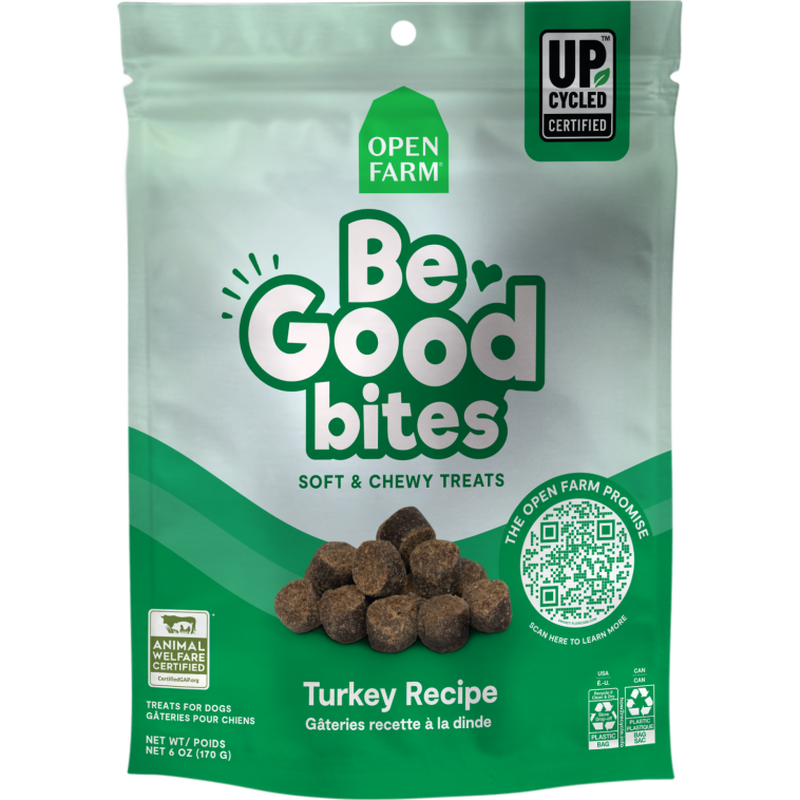 Open Farm Be Good Bites Dog Treats, Turkey, 6-oz image number null