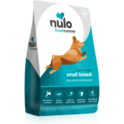 Nulo Frontrunner Ancient Grains Dry Dog Food, Small Breed, Turkey Whitefish & Quinoa