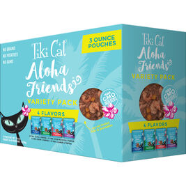 Tiki Cat Aloha Friends Wet Cat Food, Variety Pack, Tuna, 3-oz, 12-pack