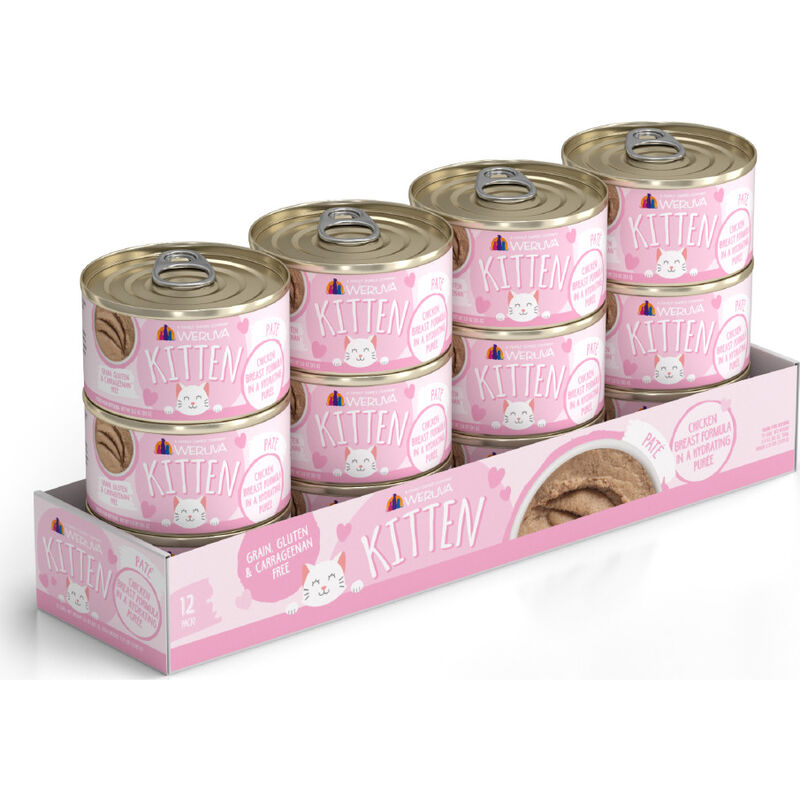Weruva Kitten Canned Cat Food, Chicken Breast in Puree, 3-oz image number null